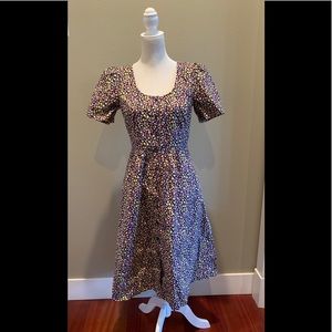 -NEW DRAPER JAMES FLORAL FIT & FLARE DRESS Sz 6